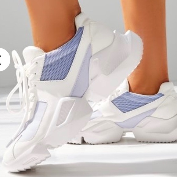 Public Desire Shoes - Lilac and White chunky sneakers